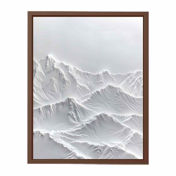  Snow Mountian Painting  Art Print