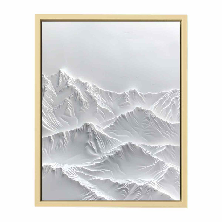  Snow Mountian Painting Framed Print